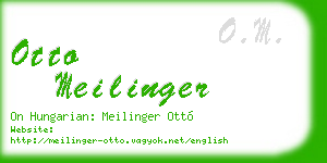 otto meilinger business card